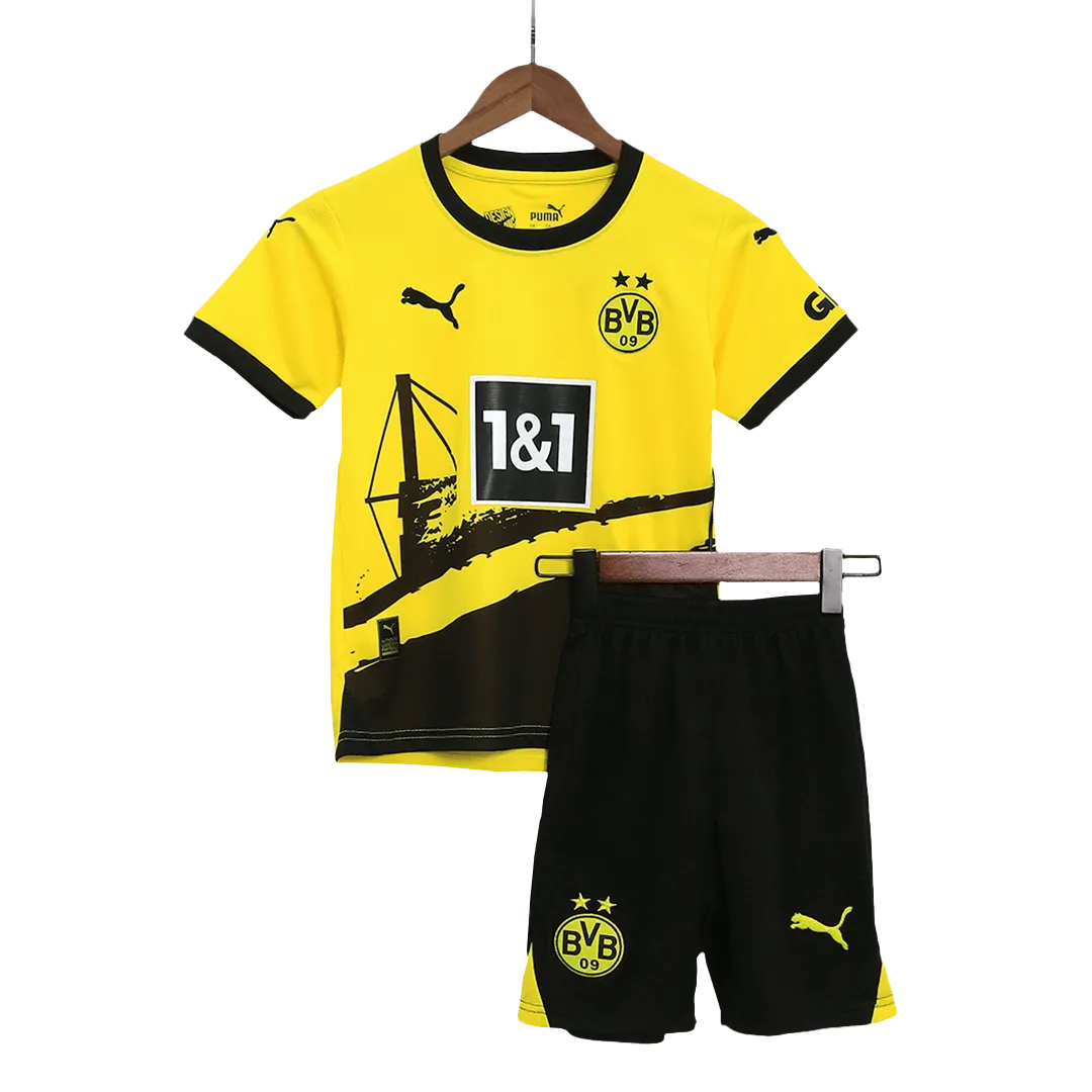 23-24 Kids Borussia Dortmund Home Whole Kit (Jersey+Shorts+Socks)