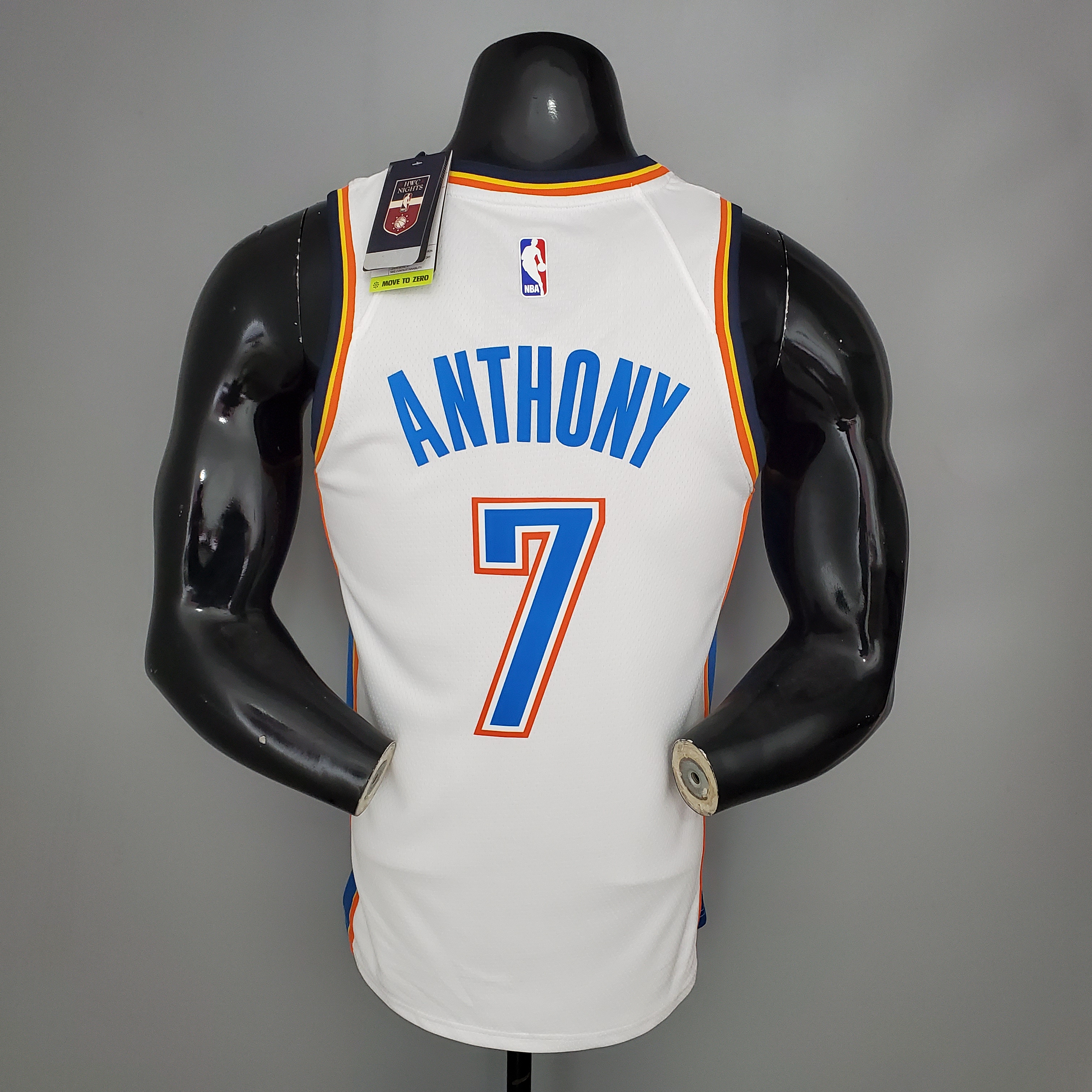 Carmelo Anthony Oklahoma City Thunder Swingman Jersey White