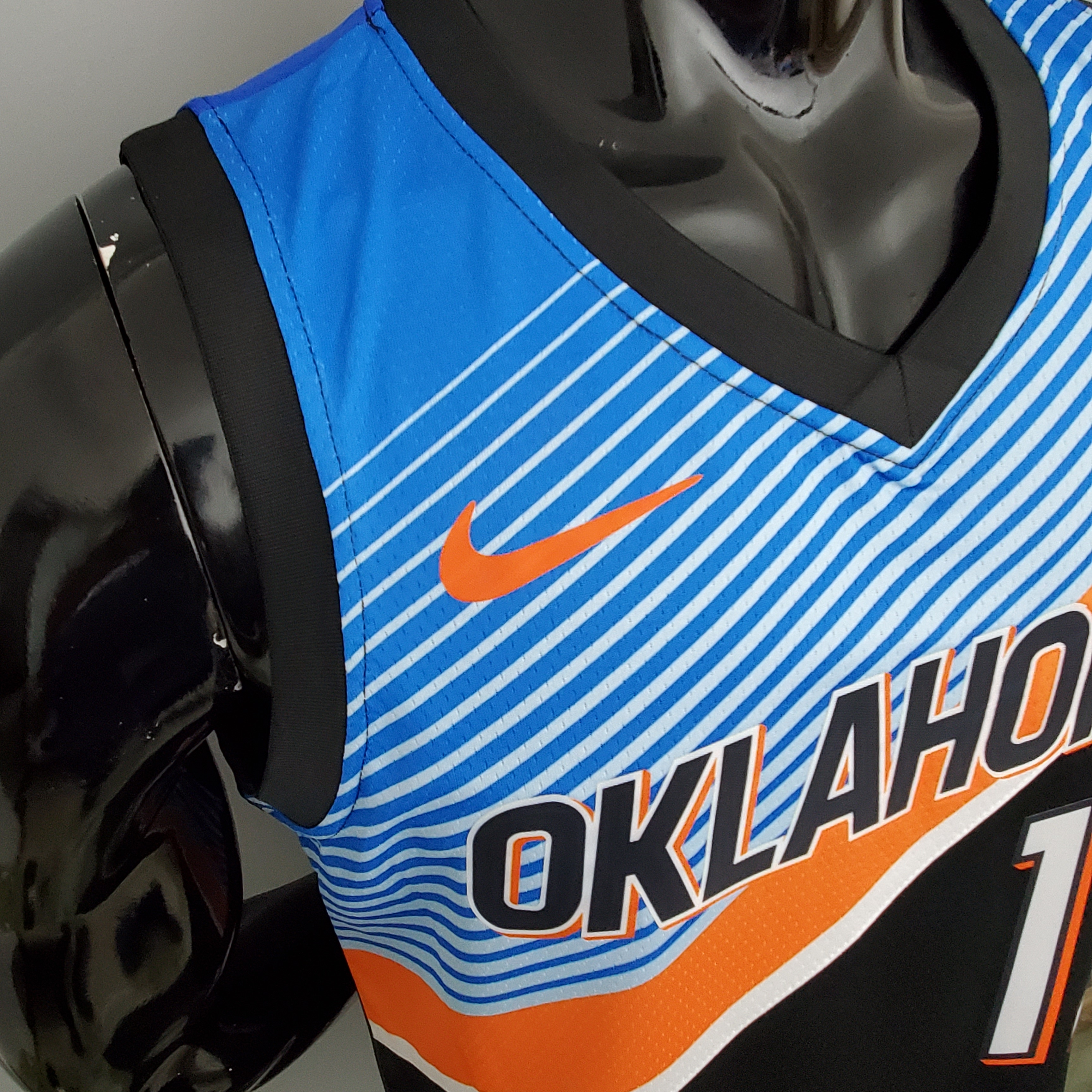 Paul George Oklahoma City Thunder City Edition Swingman Jersey Black