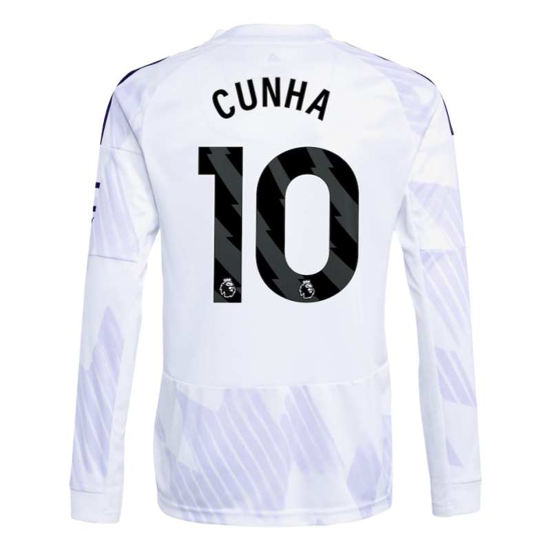 Manchester United Away Long Sleeve football jersey 25-26 -Fan edition