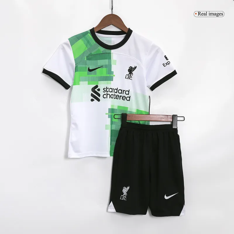 23-24 Kids Liverpool Away Jersey Kit