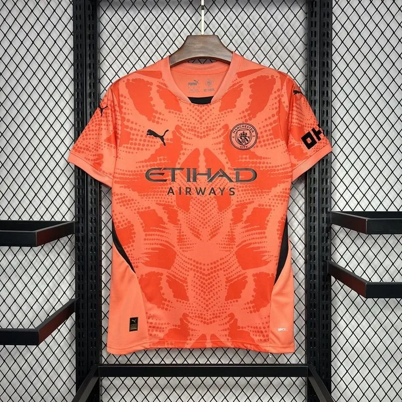 24-25 Manchester City Orange Goalkeeper Jersey