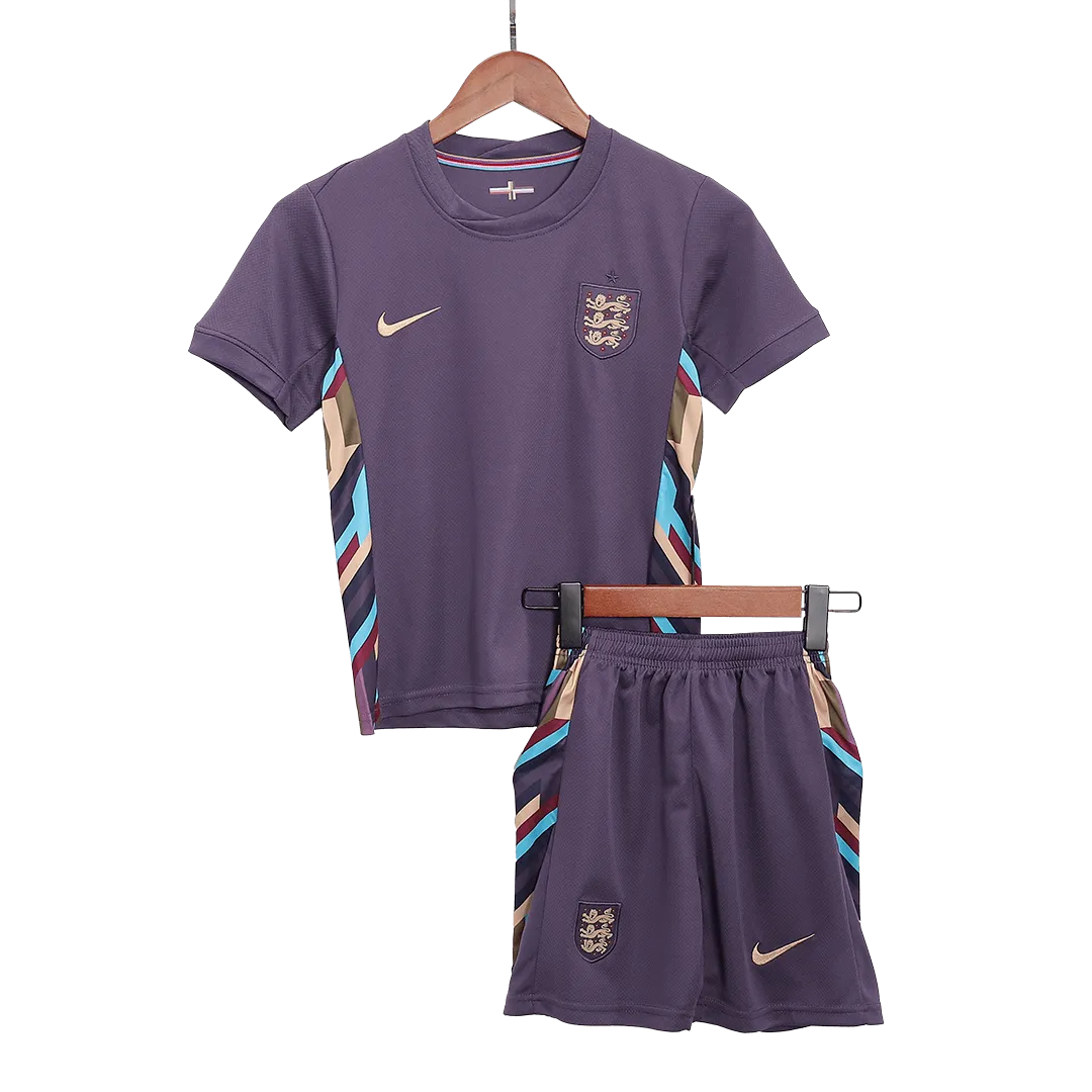 Kids England Away Soccer Socks 2024 Children Apparel