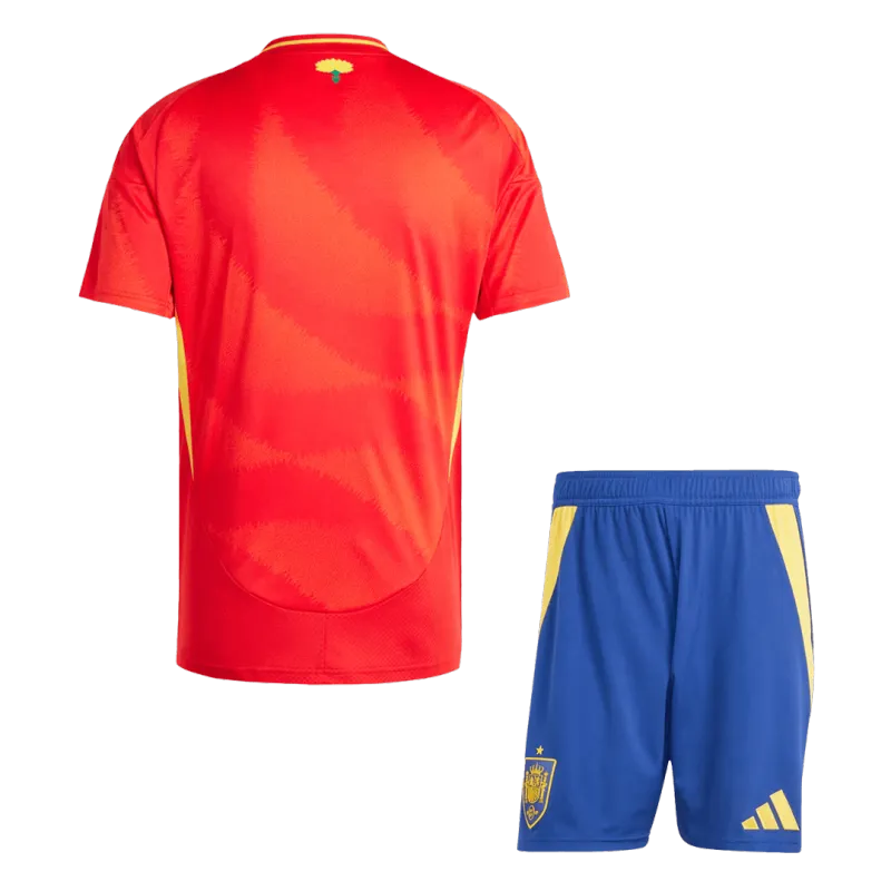 Spain Home Kit(Jersey+Shorts) Soccer Apparels Euro 2024