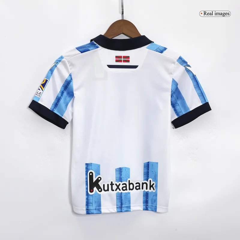 Kids Real Sociedad 2023/24 Home Kit Jersey+Shorts