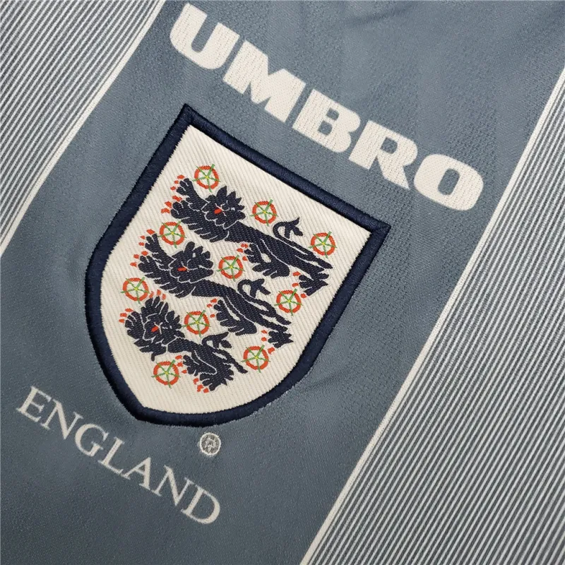 1996 England Retro Soccer Jersey Away Replica Euro Cup
