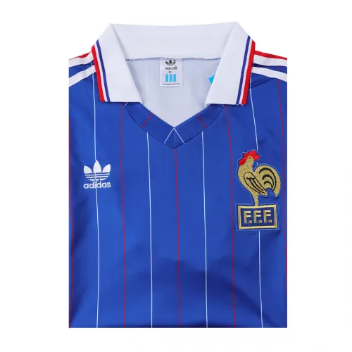 1982 France Rertro Jersey Home World Cup