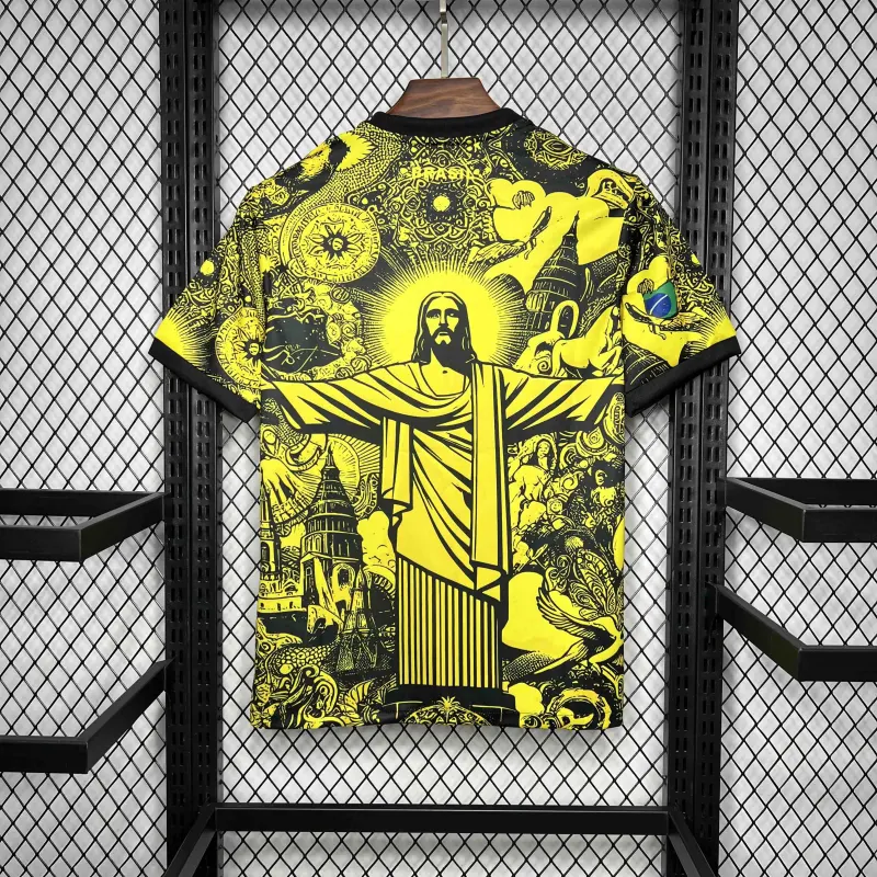 2024 Brazil Christ the Redeemer Special Kit Shirt Football