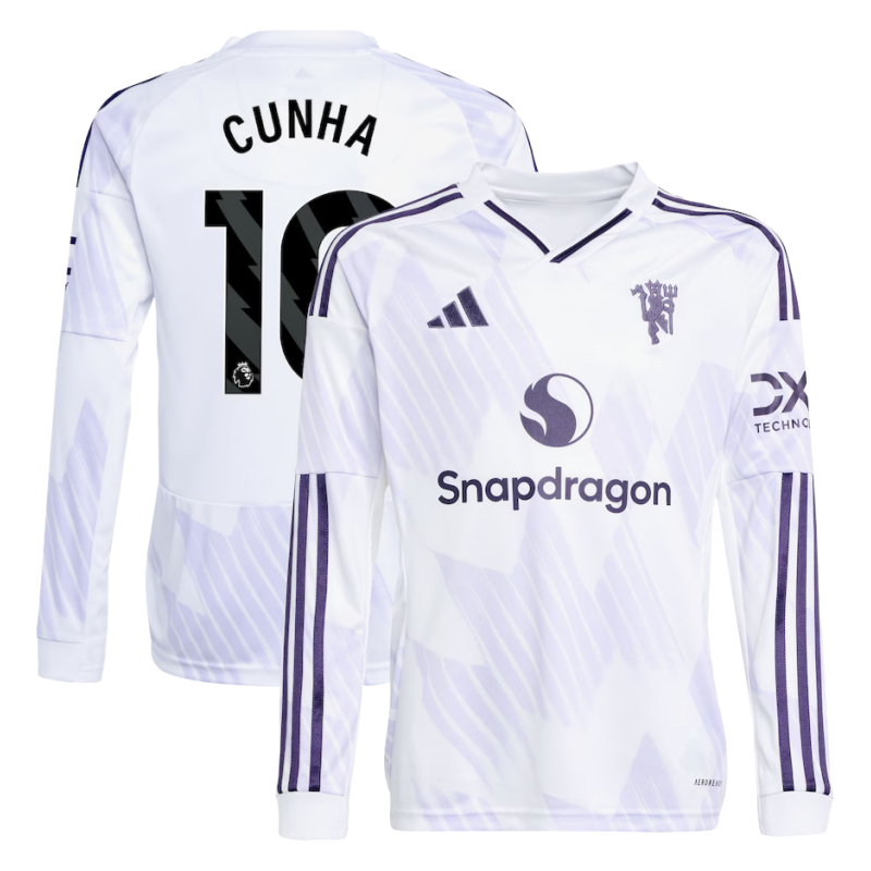 Manchester United Away Long Sleeve football jersey 25-26 -Fan edition