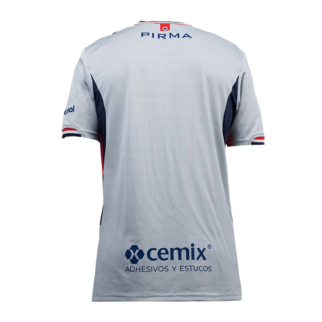 Cruz Azul Away Soccer Jersey 2025-26 Gray Fan version