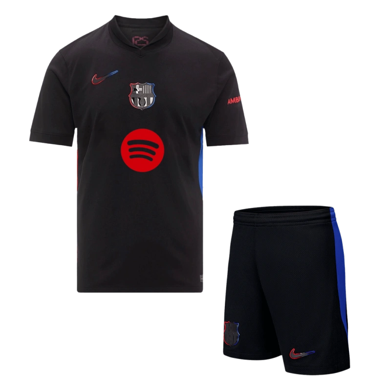 Barcelona Away Soccer Uniform Kits 2024-25 - Spotify Logo Without Text