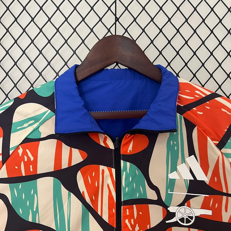 Arsenal Reversible Windbreaker blue Soccer Jersey 2024-2025