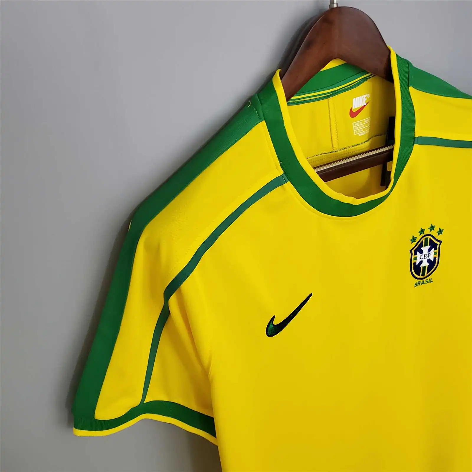 Brazil Retro Jersey Home World Cup 1998