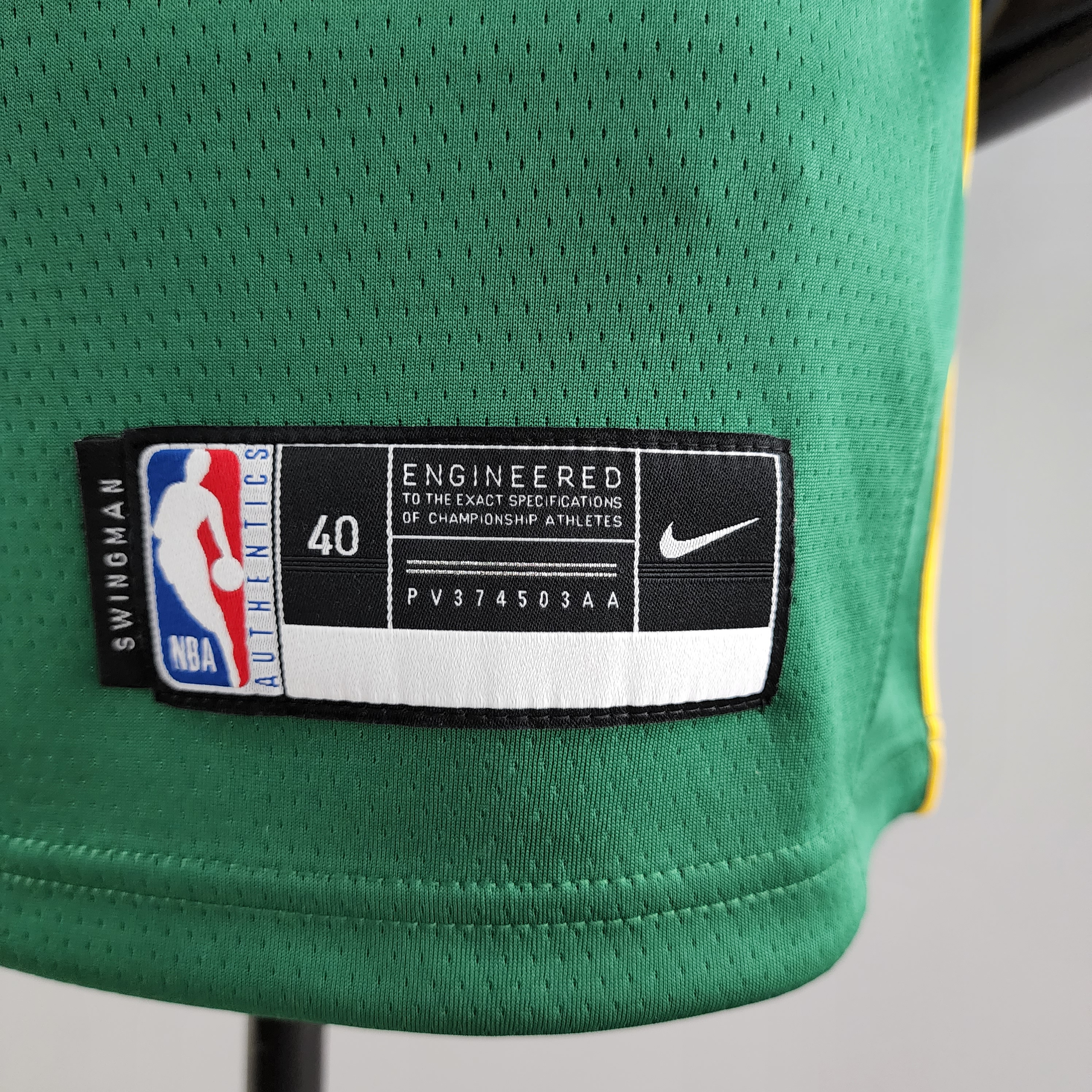 Jaylen Brown Boston Celtics Platinum Swingman Jersey Green Gold