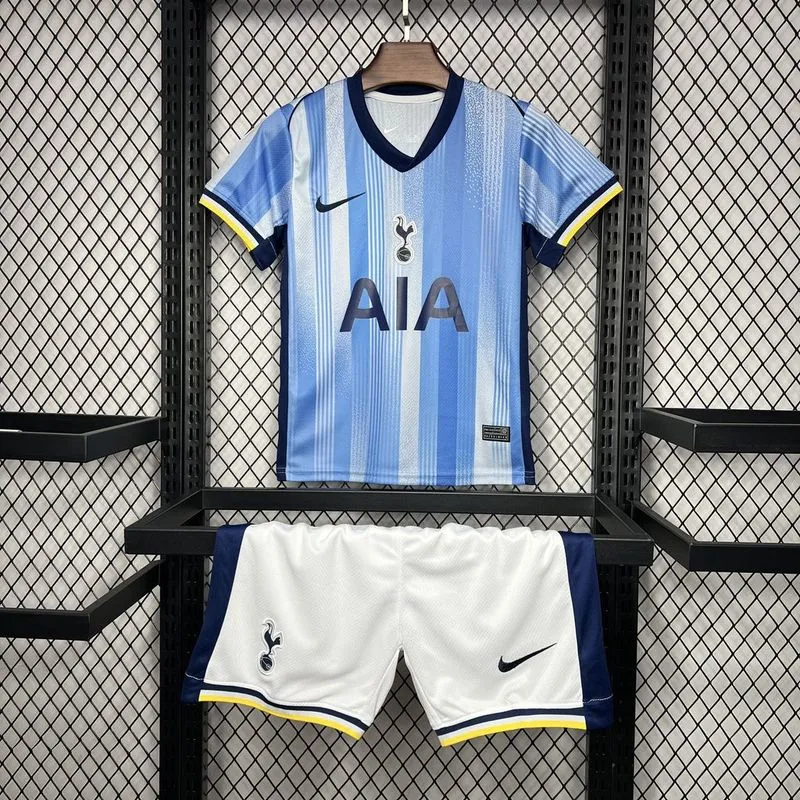 Kids Tottenham Hotspur Away Full Kits(Jersey+Shorts+Socks) 2024/25