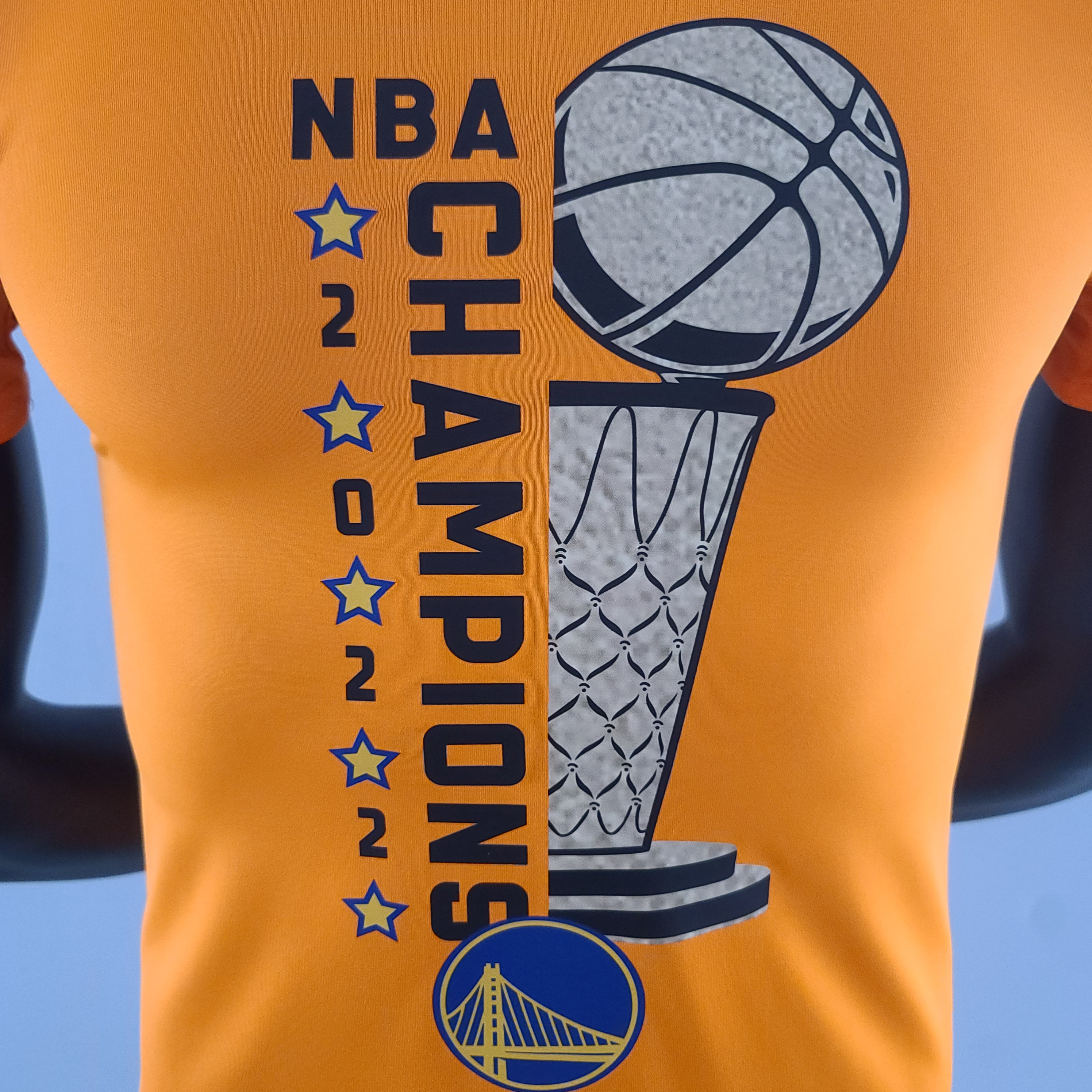 Stephen Curry Golden State Warriors 2022 Champions Casual T-shirt Orange