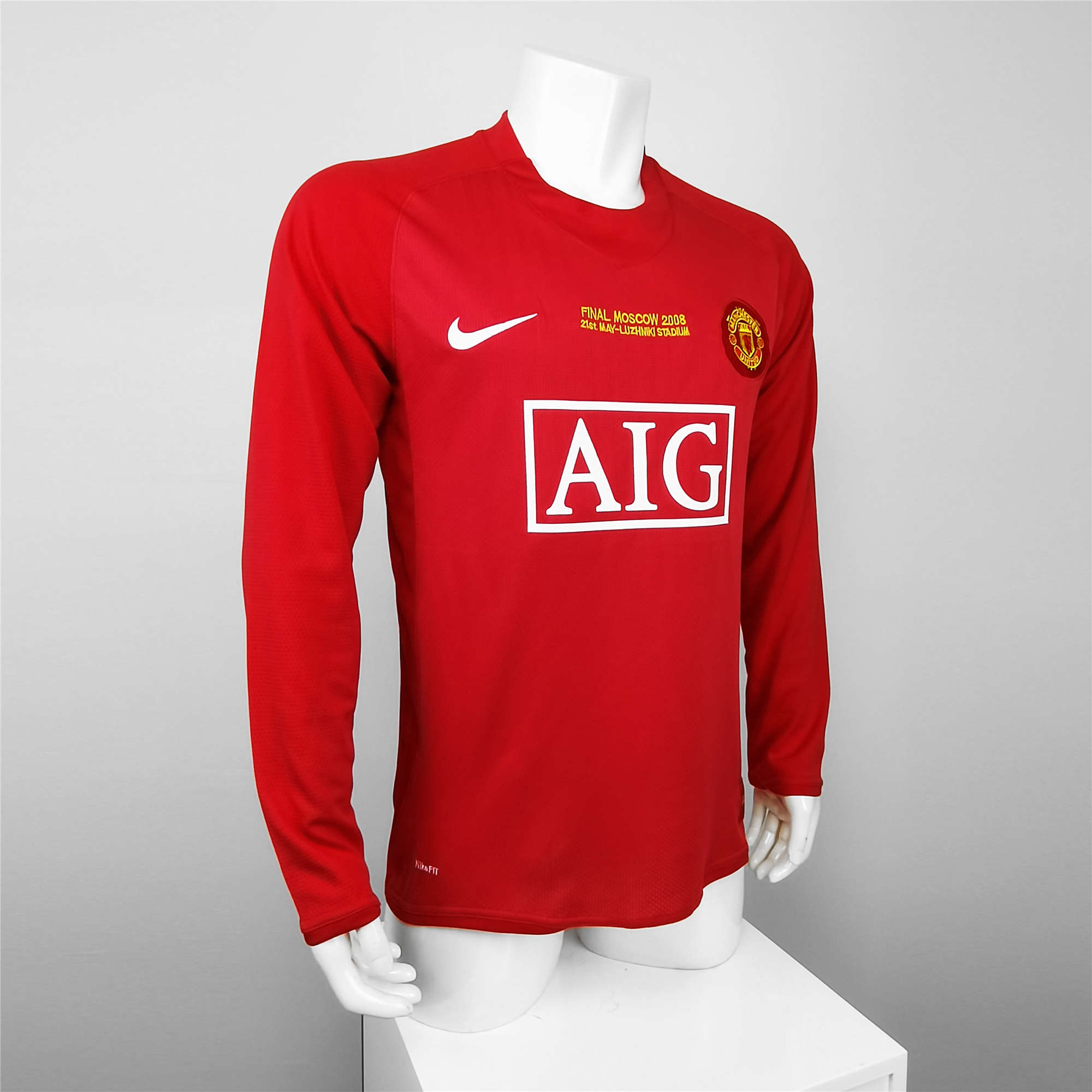 Manchester United Home Long Sleeve Retro Jersey 07/08