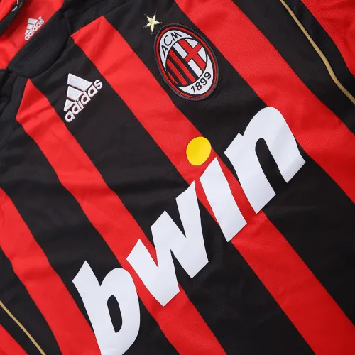 2006-07 AC Milan Retro Jersey Home Long Sleeve