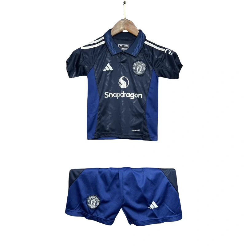 24-25 Manchester United Away Kids Jersey+Shorts