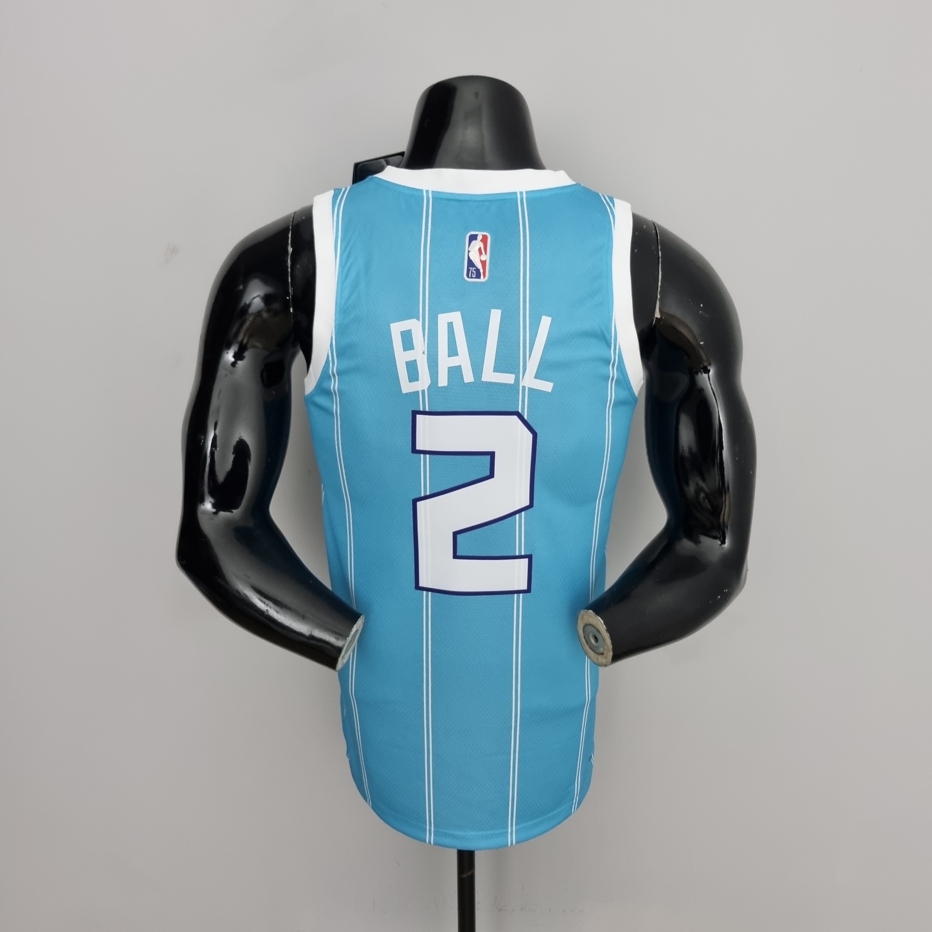 LaMelo Ball Charlotte Hornets 75th Anniversary Swingman Jersey Blue