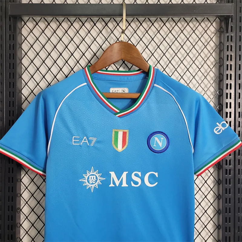 2023/24 Kids Napoli Home Kit(Jersey+Shorts)