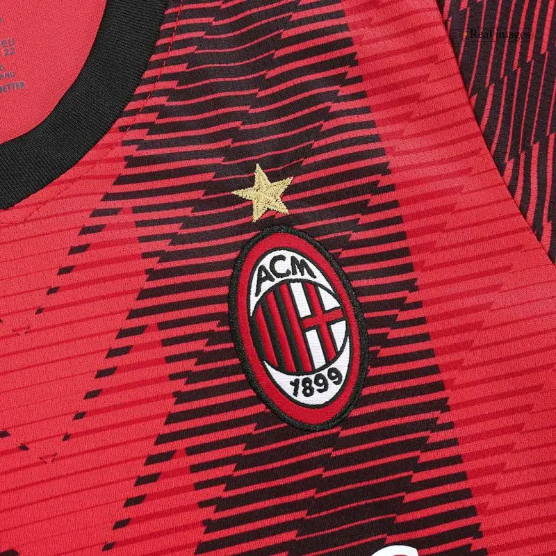 23-24 Kids AC Milan Jersey Home Kit