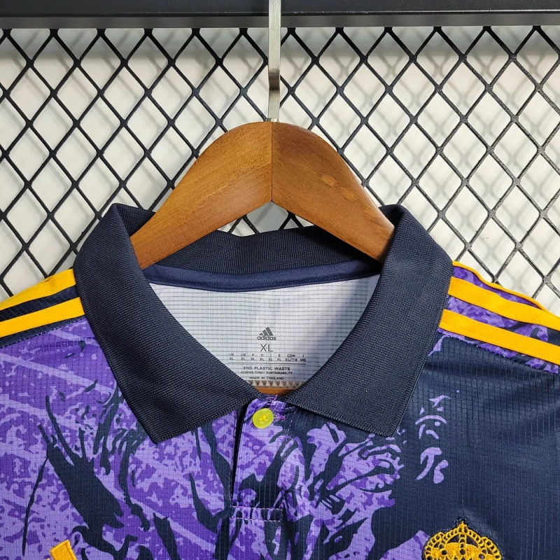 23-24 Real Madrid Chinese Dragon Purple Football Shirt