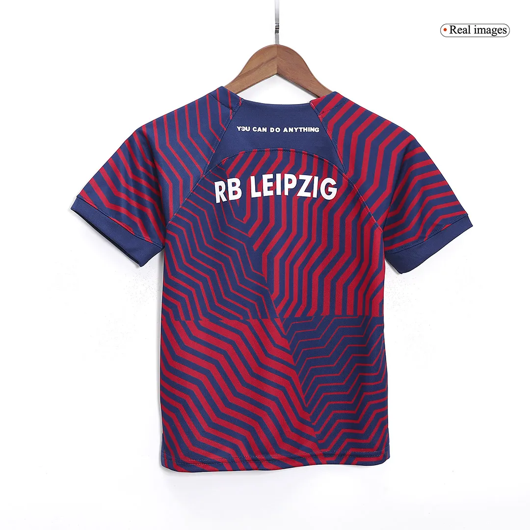 23-24 Kids RB Leipzig Away Jersey Kit