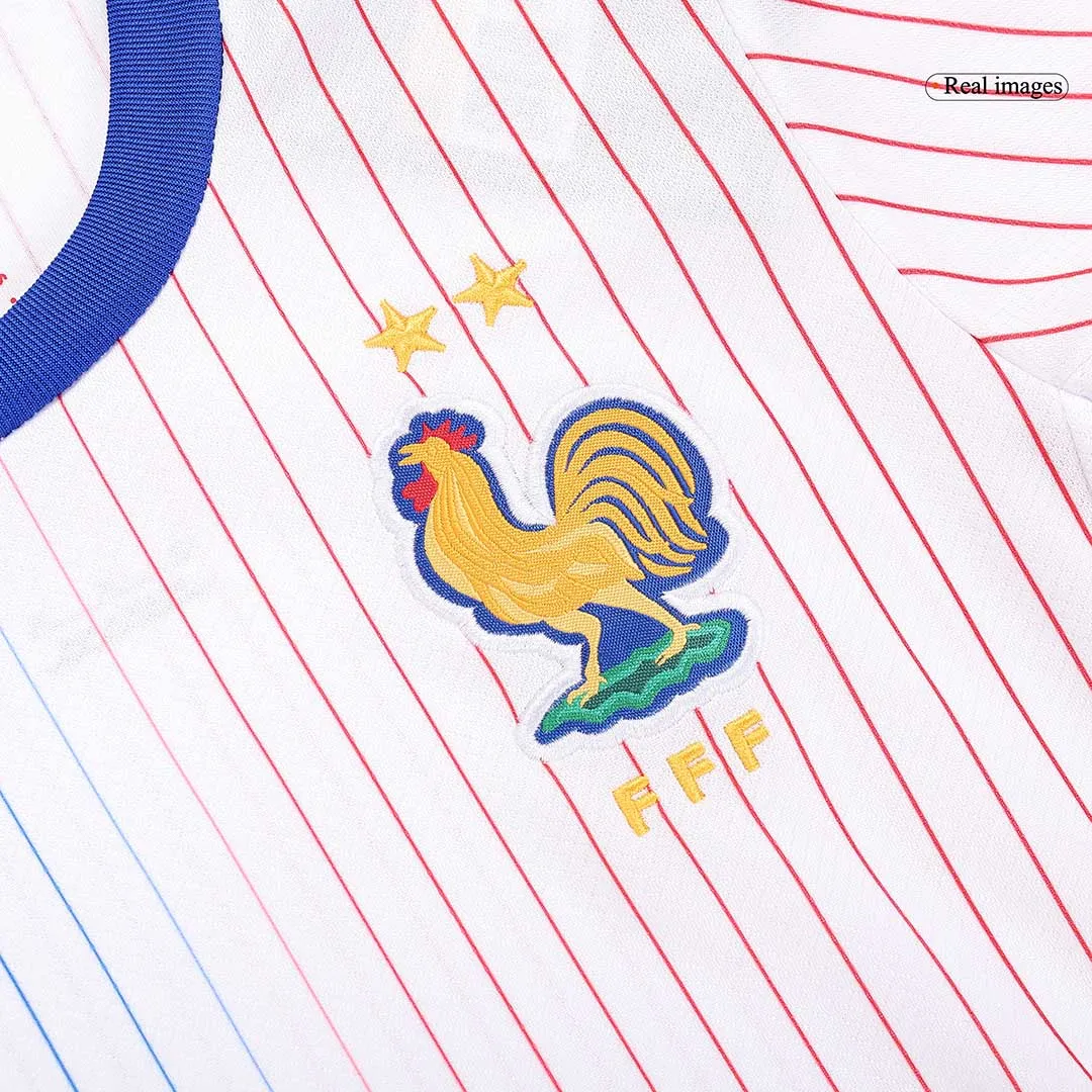 France Away Jersey Euro 2024 Soccer Apparel