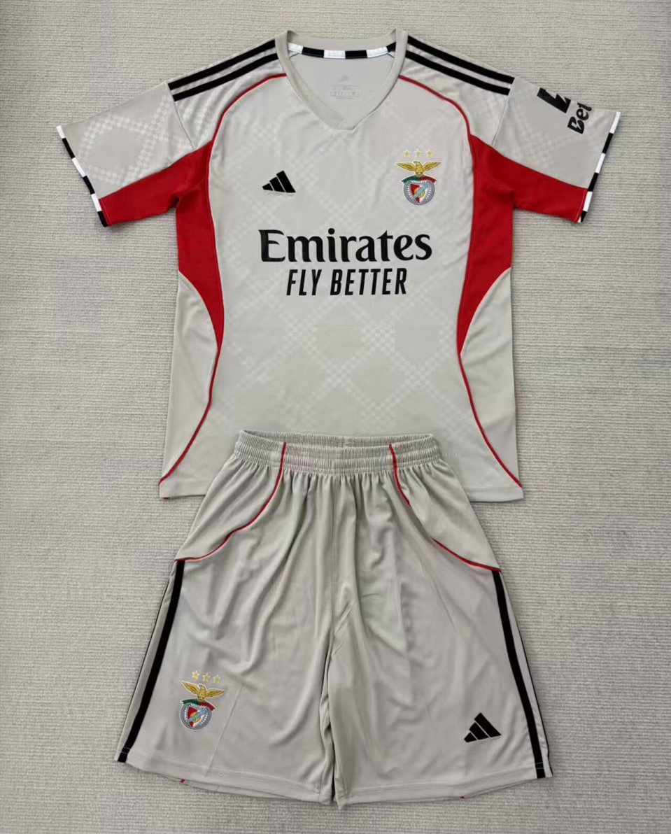 Benfica Beige Away Kids Suit 25/26
