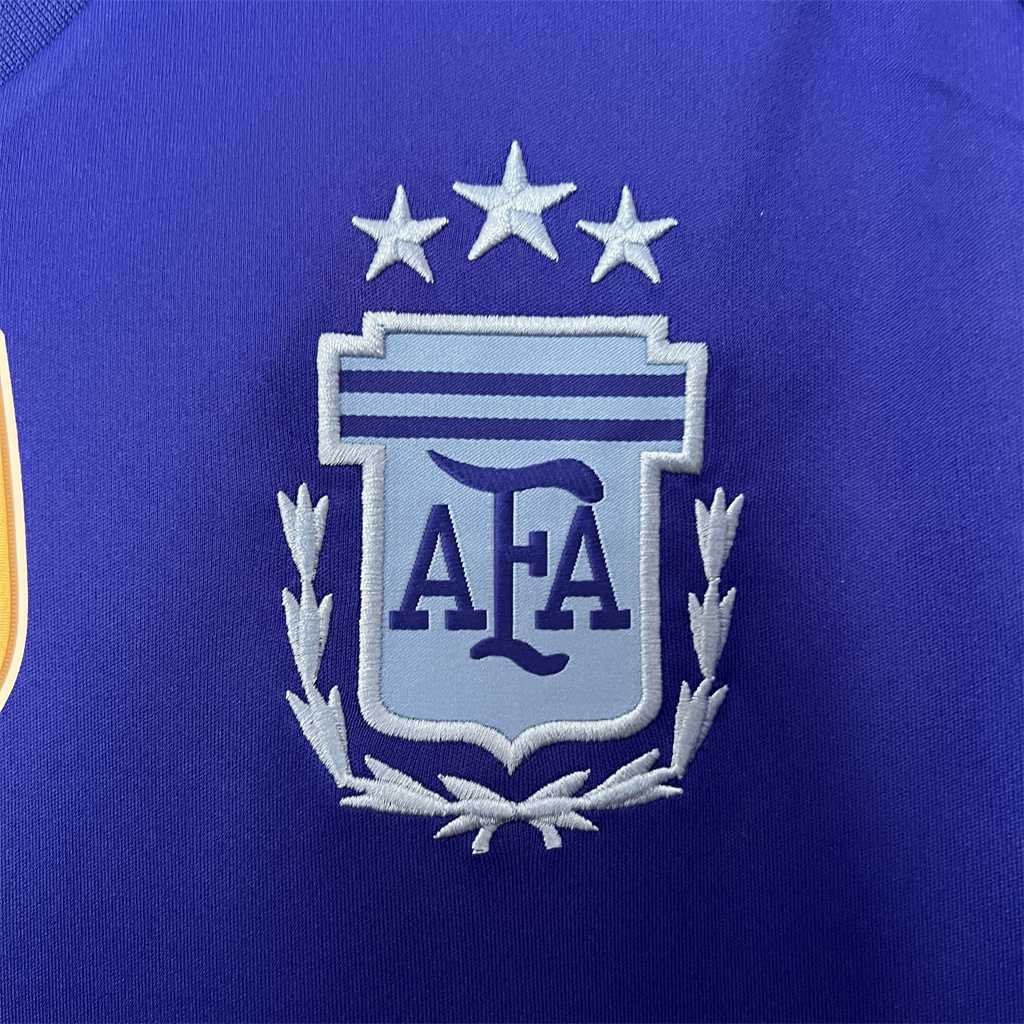 Argentina 2024 Copa America Away Man Jersey With FIFA World Cup badge