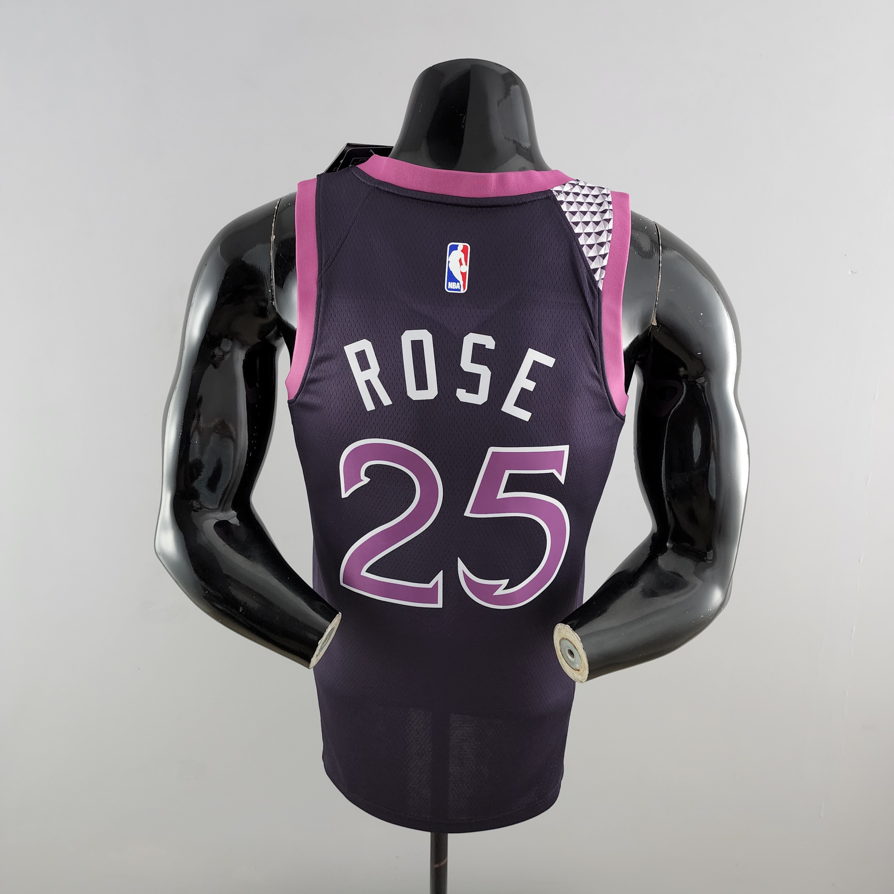 Derrick Rose Minnesota Timberwolves Swingman Jersey Black and Purple