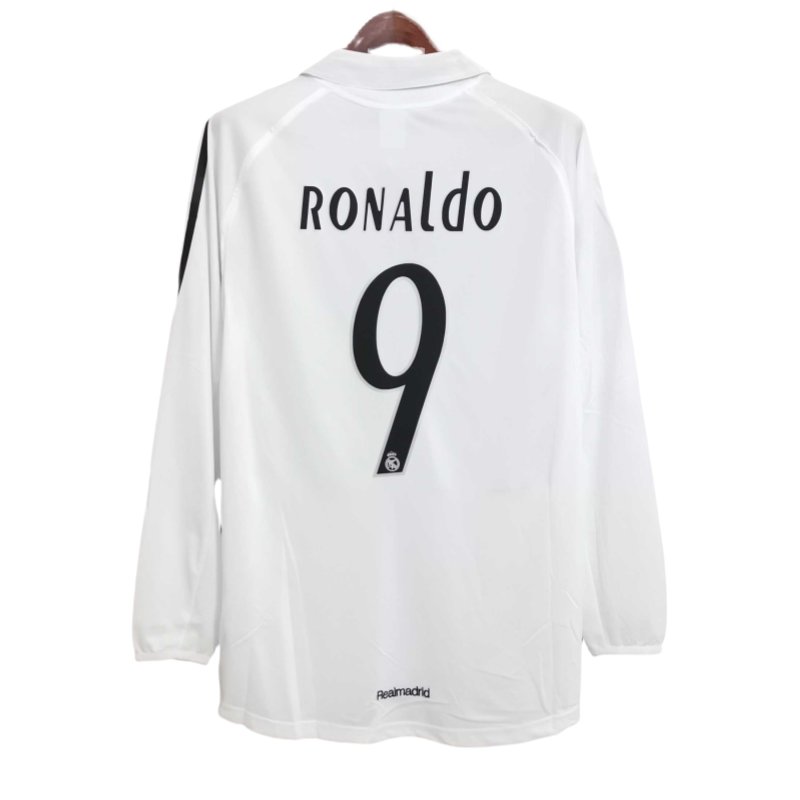 2005-06 Real Madrid home Retro long sleeve Football jersey