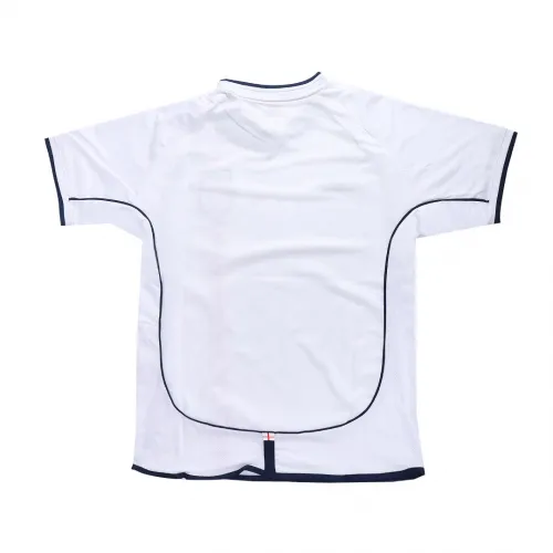 2002 England Retro Soccer Jersey Home Replica World Cup