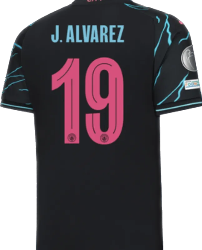 2023/24 HAALAND #9 DE BRUYNE #17 J.ALVAREZ #19 FODEN #47 Manchester City Third Away Jersey