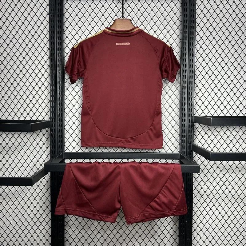 24-25 AS Roma Home Kids Kit Jersey+Shorts