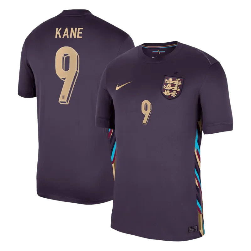 England Away Jersey EURO 2024 RICE #4 KANE #9 BELLINGHAM #10 FODEN #11