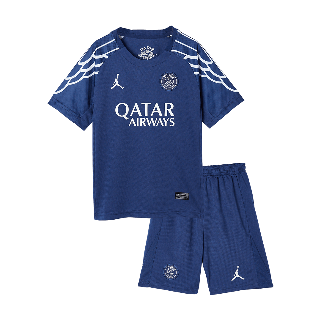 Kids PSG Custom Fourth Away Soccer Kits 2024-25