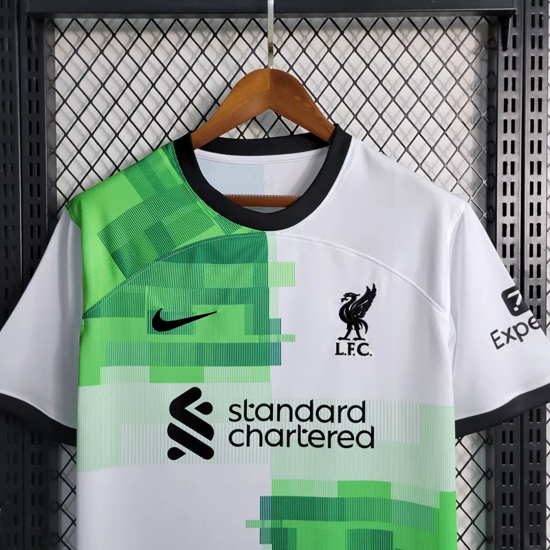 23-24 Liverpool Away white green black Soccer Jersey