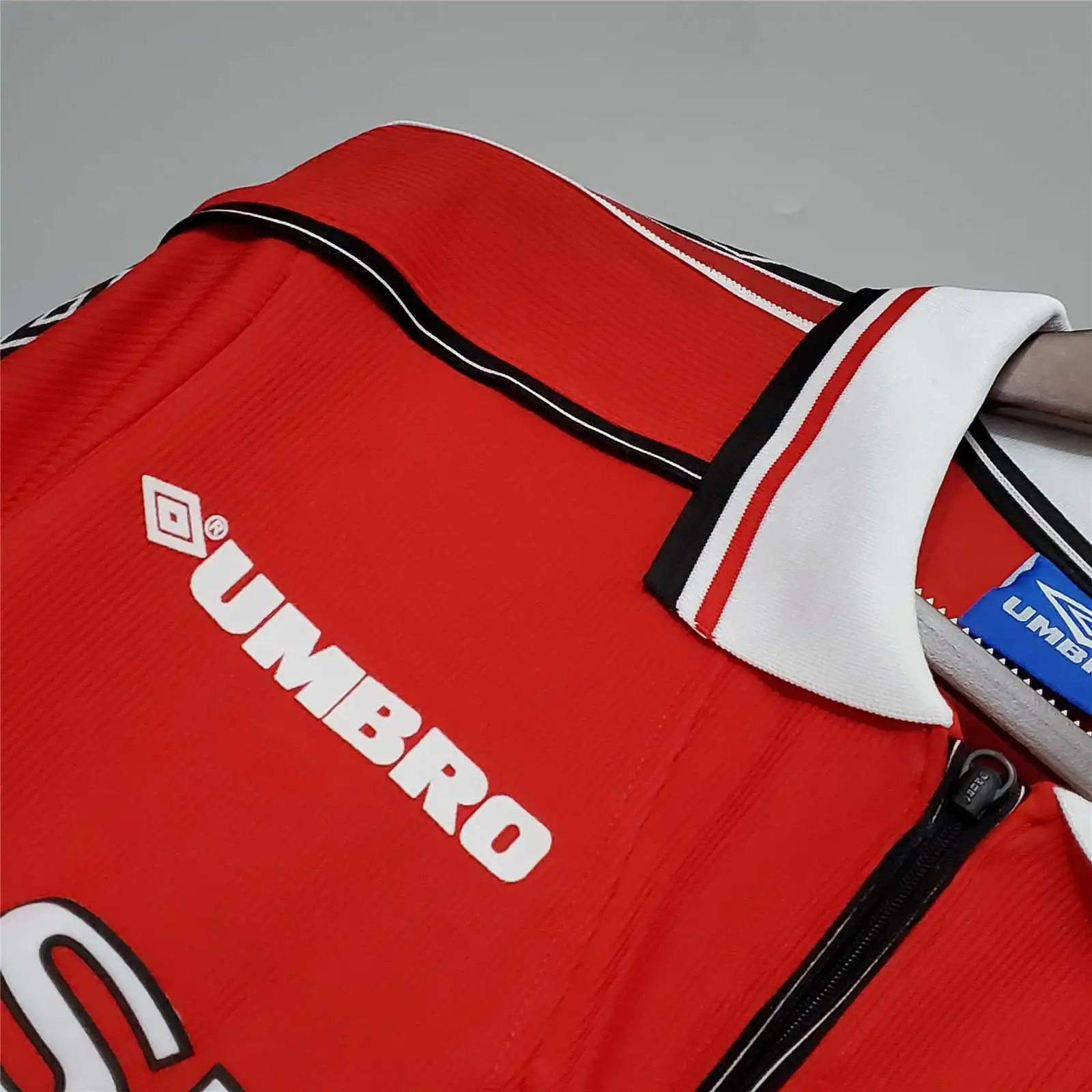 Manchester United Beckham #7 Retro Jersey Home Long Sleeve 1998/00