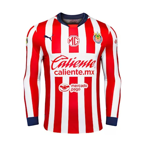 Puma Men's Chivas Home Long Sleeve Football Jersey 24-25