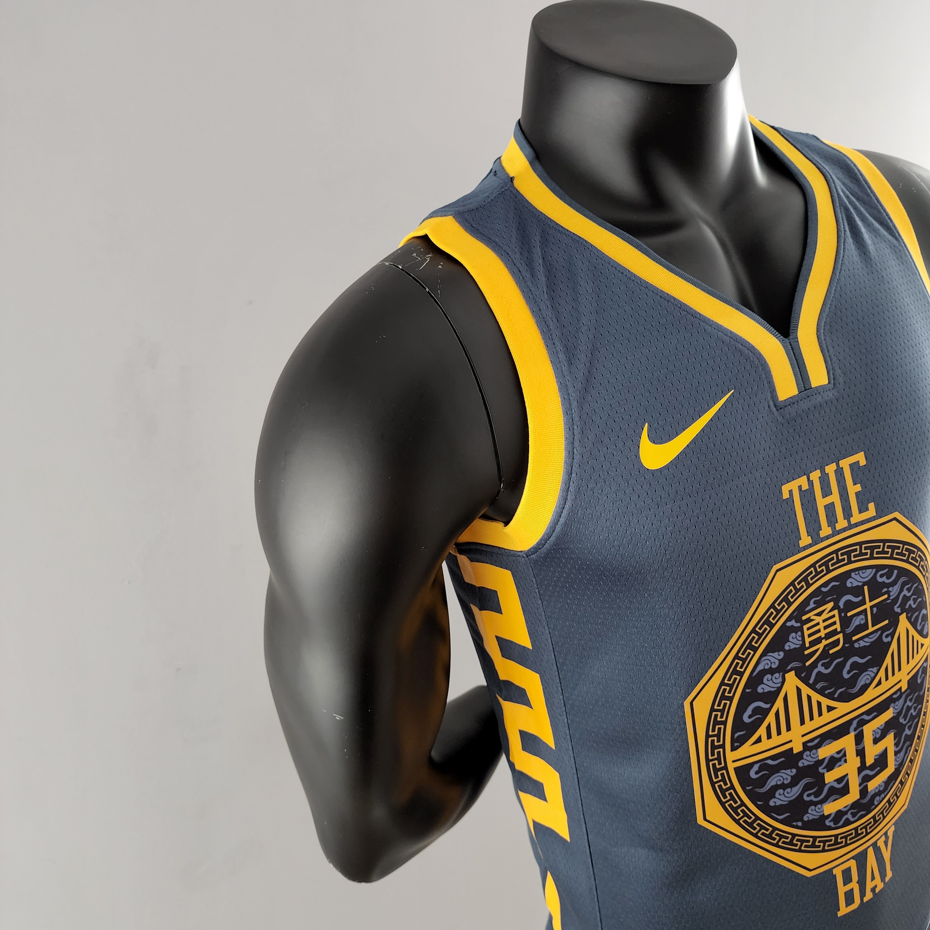 Kevin Durant Golden State Warriors Grey Swingman Jersey 2018