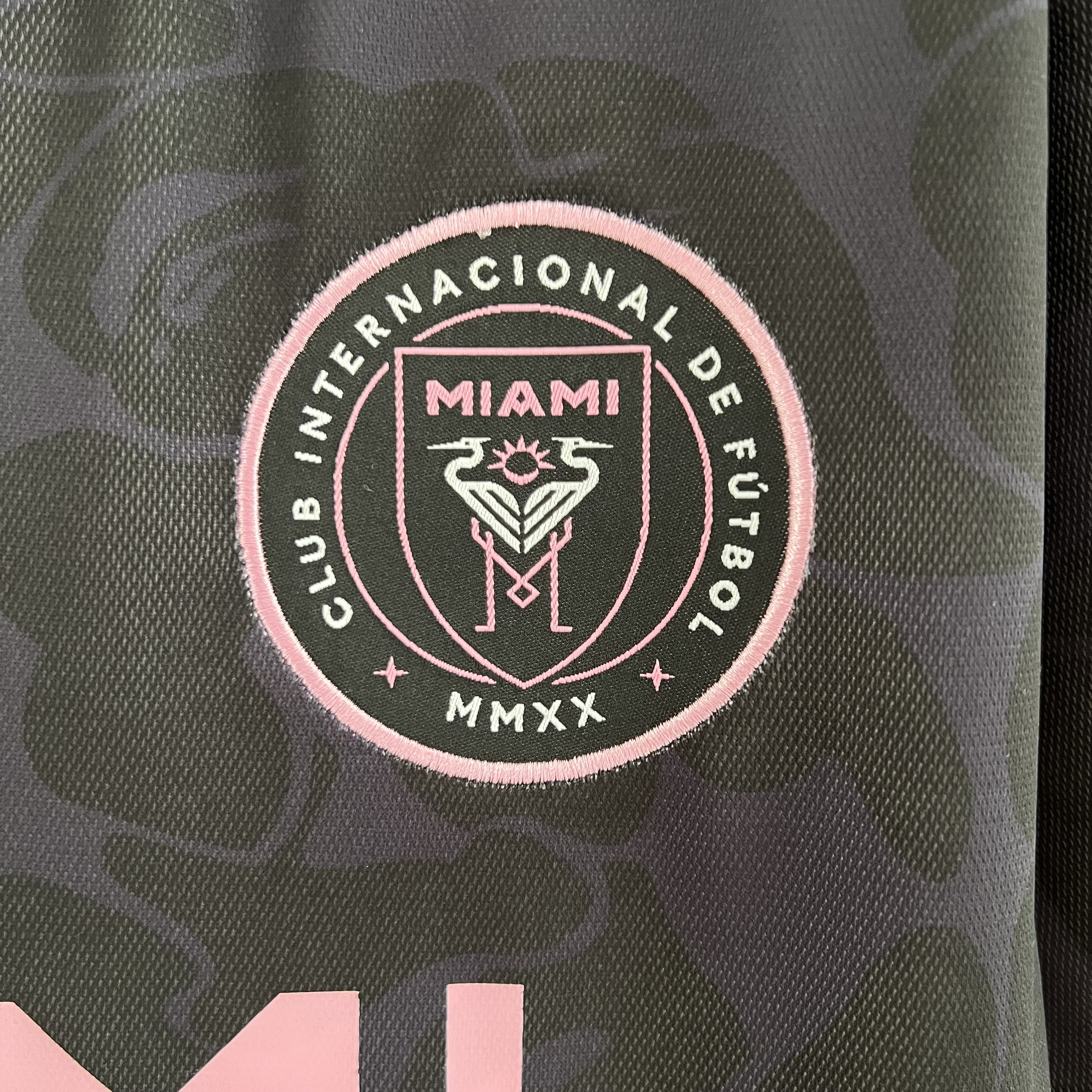 Inter Miami Shirt Joint Edition Black Soccer Jersey 23-24