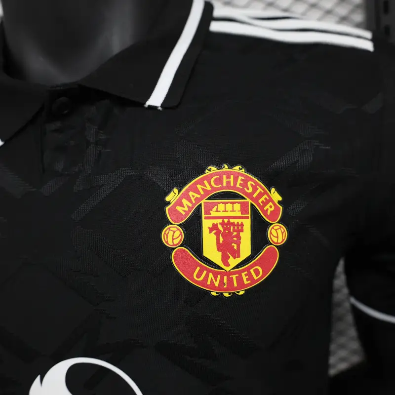 24-25 Manchester United Player Version Black POLO Shirt