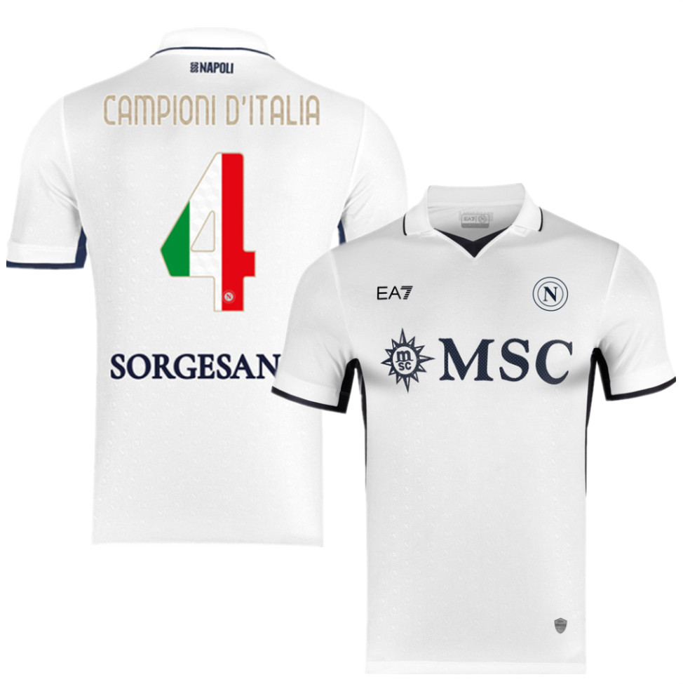 Napoli CAMPIONI D'ITALIA Away Man Jersey 24/25