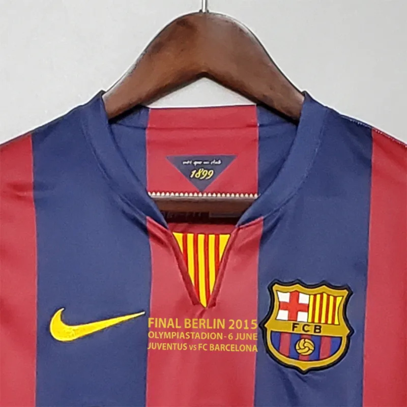 Barcelona Messi #10 Neymar Jr #11 Retro Home Jersey 14/15