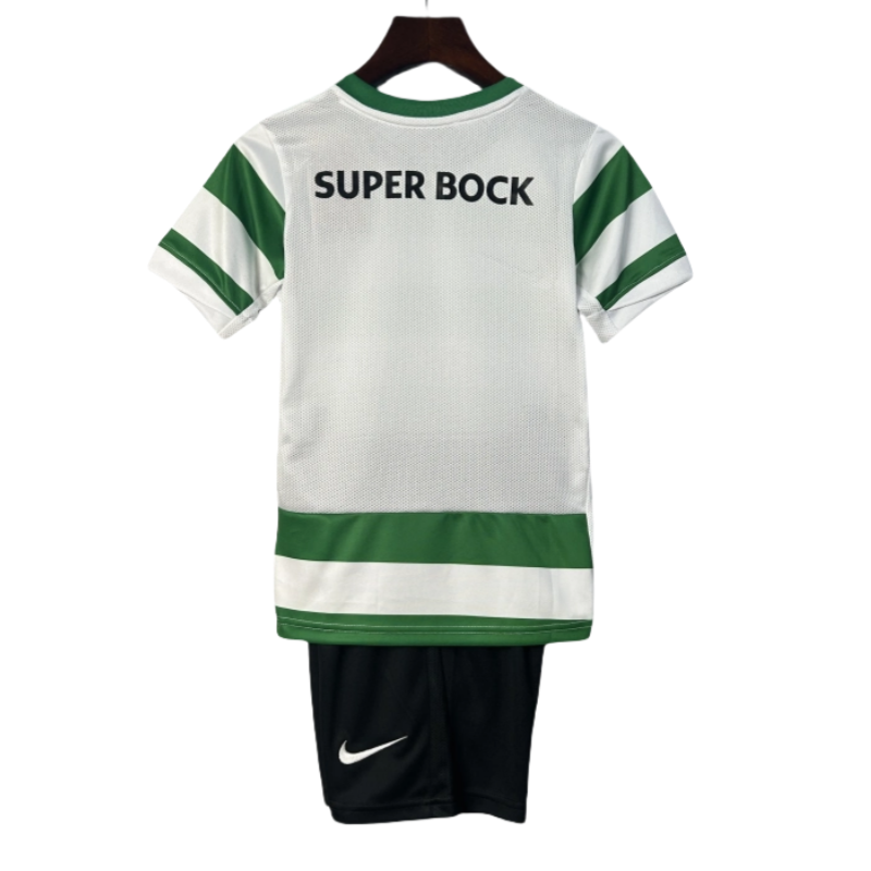 Sporting CP Home Soccer Jersey Kids Kit 2025-26 （Jersey+Shorts）