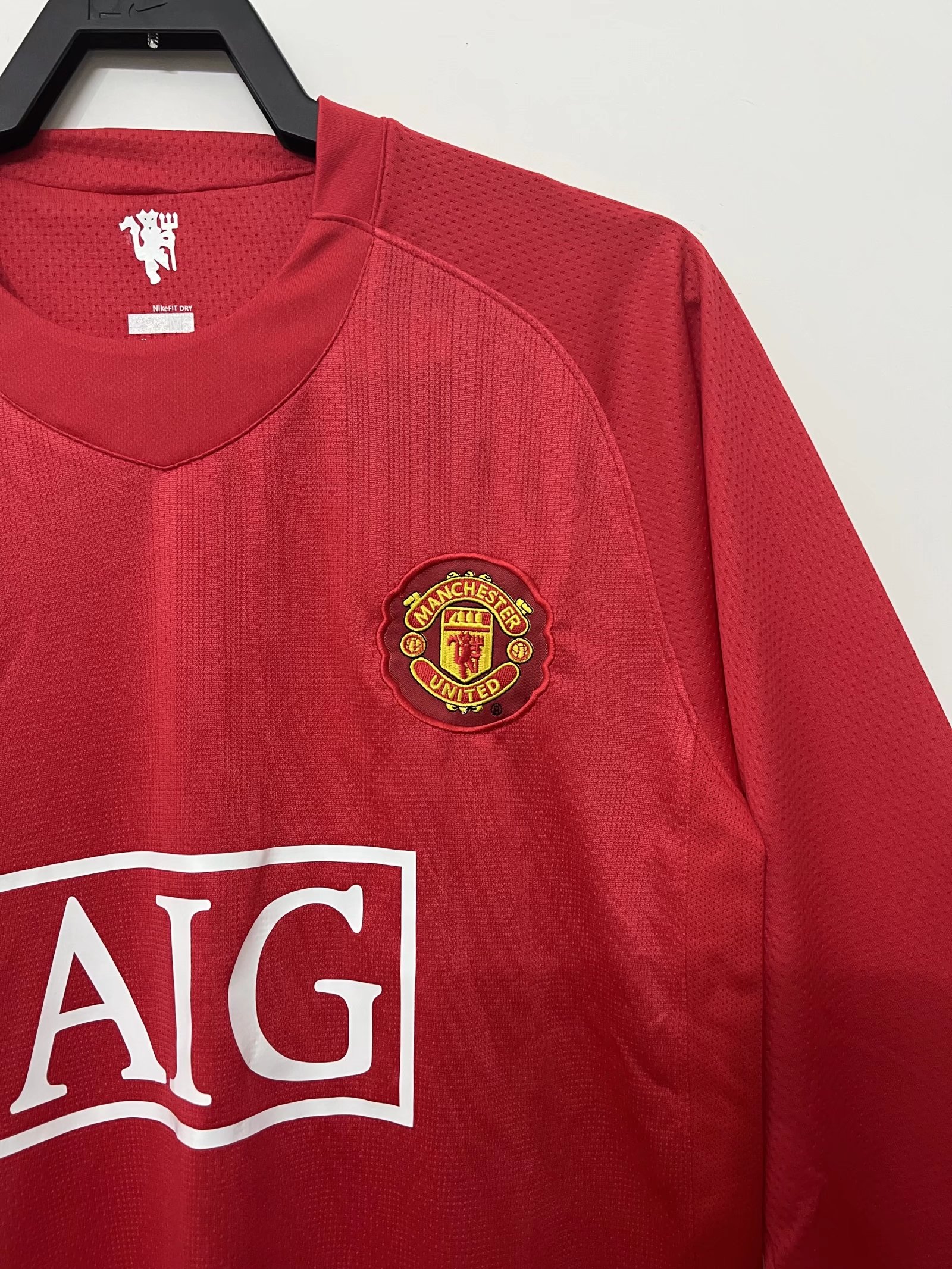 Manchester United Home Long Sleeve Retro Jersey 07/08