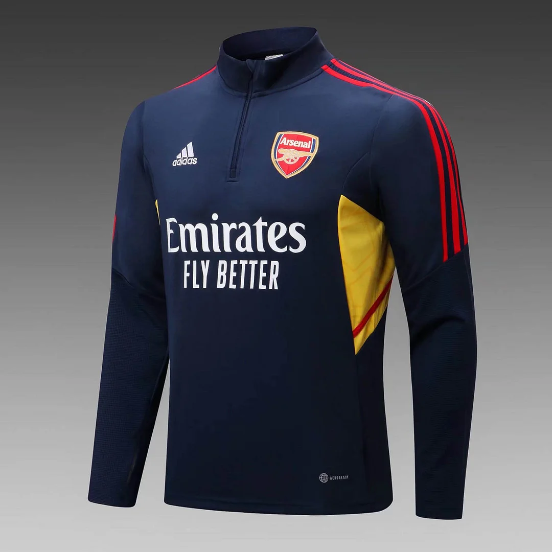 Arsenal Half-Pull Training Suit Royal Blue Football Shirt 2022/2023