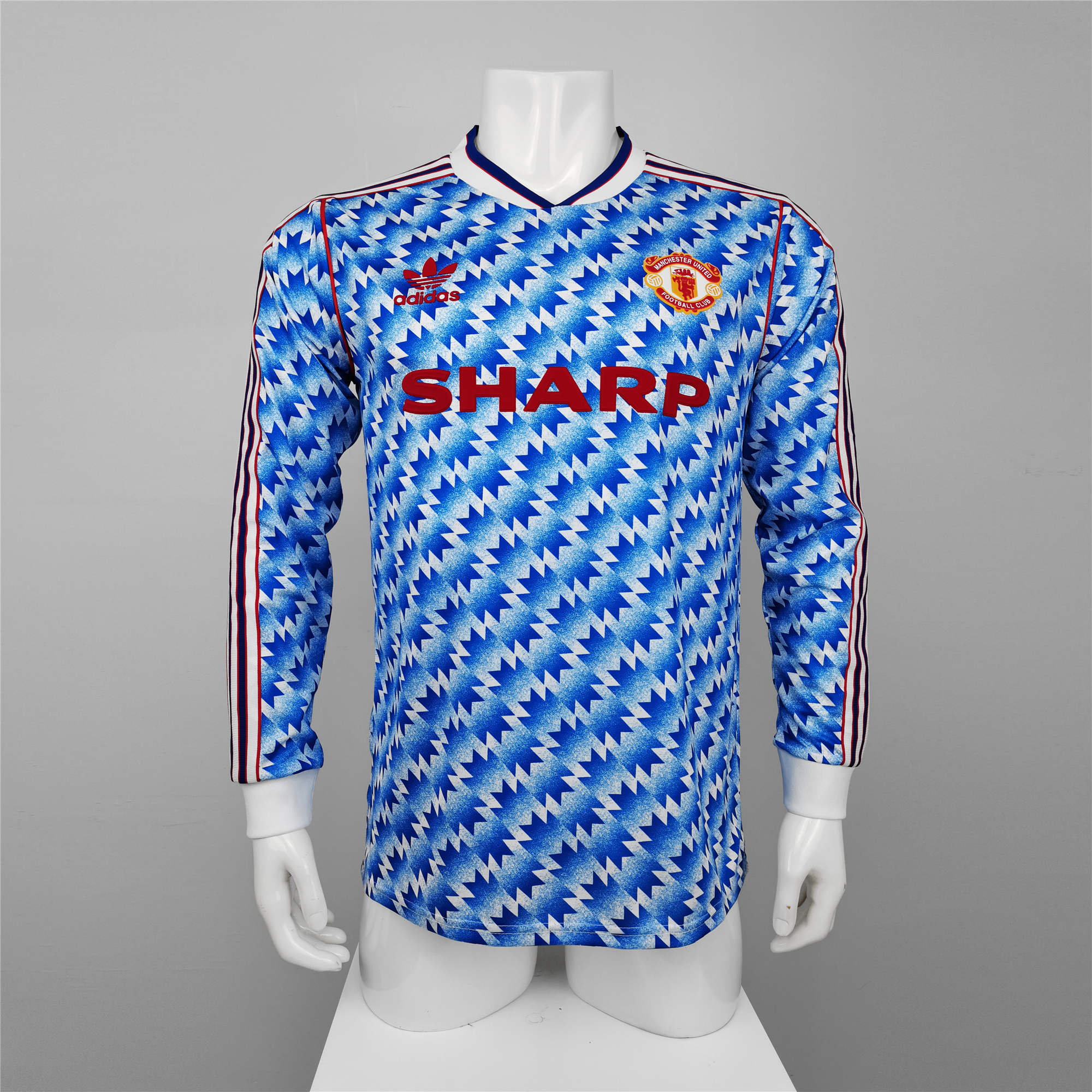 Manchester United Away Long Sleeve Retro Jersey 90/92